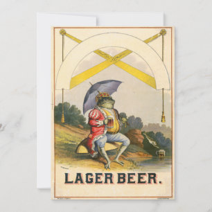 Publicidad de la vendimia de cerveza Lager
