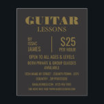 Publicidad de lecciones de guitarra de diseño<br><div class="desc">Clases De Guitarra Publicitando Volantes Por La Tienda De Tarjetas De Negocios.</div>