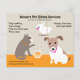 Publicidad de mascota Sitting Business