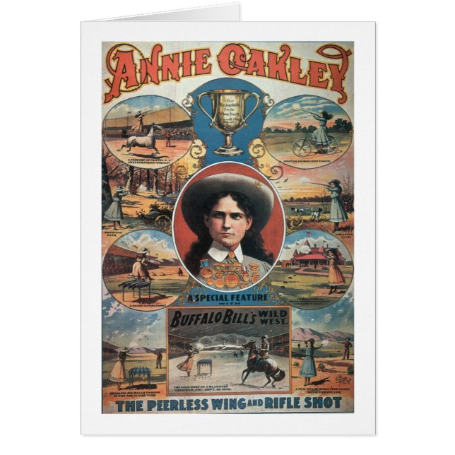 Publicidad de poster Annie Oakley que ofrece en (Frente)