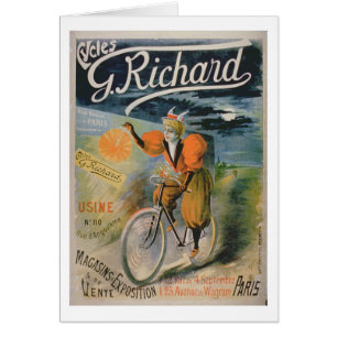 Publicidad de poster "G. Richard Cycles", París