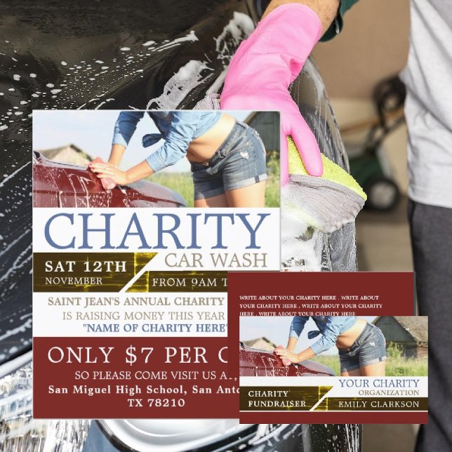 Publicidad del evento Charity Car Wash (Subido por el creador)