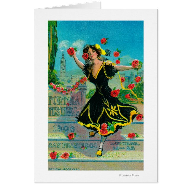 Publicidad del Festival Portola (bailarina) (Frente)