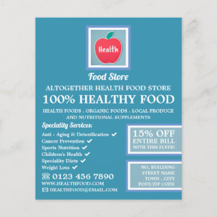 Publicidad del logotipo de la Tienda de alimentos 