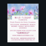 Publicidad en Flora Rosa Silvestre, Publicidad en<br><div class="desc">Volante publicitario Wild Pink,  Floristry,  por The Business Card Store.</div>