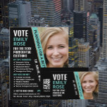 Publicidad moderna de campaña política<br><div class="desc">Volante de publicidad de moderna moda para activistas políticos por The Business Card Store.</div>