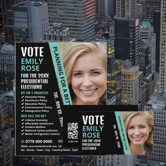 Publicidad moderna de campaña política (Subido por el creador)