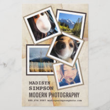 Publicidad moderna de fotógrafos a favor