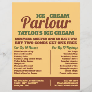 Publicidad moderna de helados