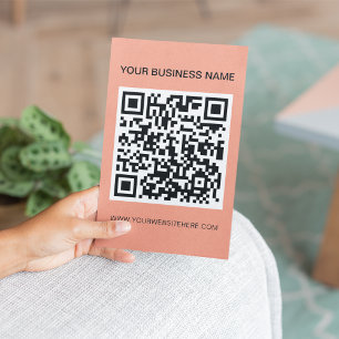 Publicidad promocional con escáner de código QR mo