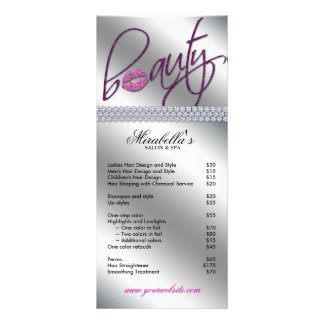 Publicitaria Belleza Tarjeta de rack Maquillaje Purpurinas Litr