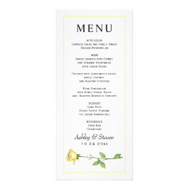 Publicitaria Butter amarillo rosa flor presupuesto tarjeta de m