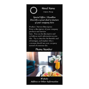 Publicitaria Impresión de la tarjeta del estante del hotel