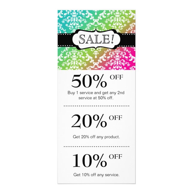 Publicitaria Joyería / Tarjeta de marketing de salón Damasco de (Frente)