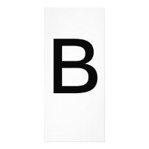 Letra alfabética B Tarjeta de educación de aprendi