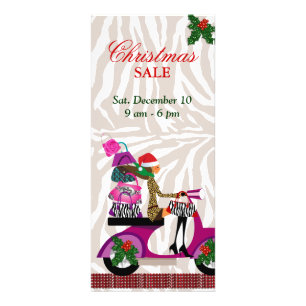 Publicitaria Moda Cremallera Tarjeta Scooter Mujer Xmas Bolsa