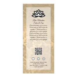 Publicitaria Plantilla de tarjeta de spa Damask Ombre Salon de 