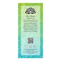 Plantilla de tarjeta de spa Damask Ombre Salon de 