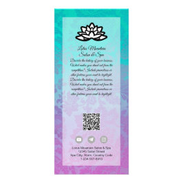 Publicitaria Plantilla de tarjeta de spa Damask Ombre Salon de 