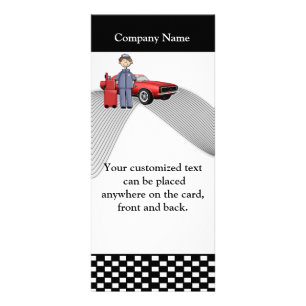Publicitaria Tarjeta automotriz del estante
