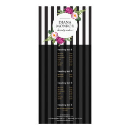 Publicitaria Tarjeta de bandeja de salón con correa de flores m