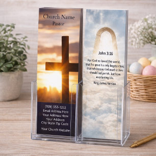 Publicitaria Tarjeta de biblioteca de la Iglesia Sunset Cross, 