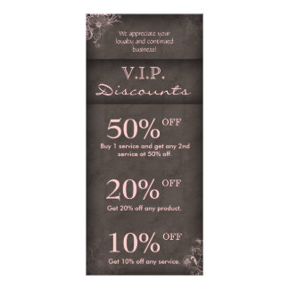 Publicitaria Tarjeta de comercialización Salón Spa Floral Vinta