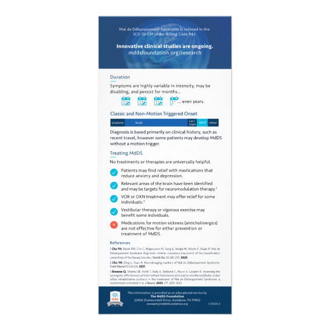 Publicitaria Tarjeta de conocimiento, información de MdDS para  (Atrás)