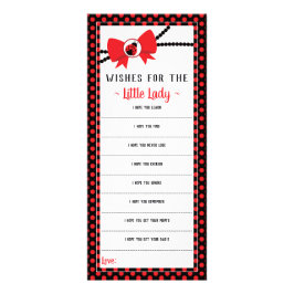 Publicitaria Tarjeta de deseos, Baby Shower, Pequeño Ladybug