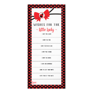 Publicitaria Tarjeta de deseos, Baby Shower, Pequeño Ladybug