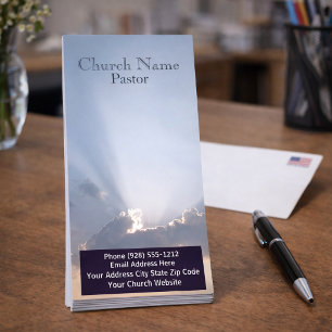 Publicitaria Tarjeta de estante de Biblia de la Iglesia Cielo A