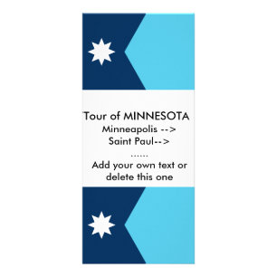 Publicitaria Tarjeta de Expositor con Bandera de Minnesota