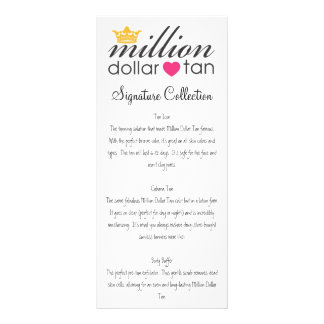 Publicitaria Tarjeta de la vertical de la colección de la firma