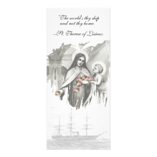 Publicitaria Tarjeta de oración funeraria católica St. Therese 