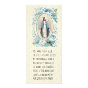 Publicitaria Tarjeta de plegaria funeraria católica Virgin Mary