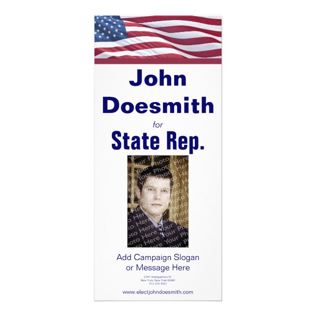 Publicitaria Tarjeta de presentación de elección política plant (Frente)