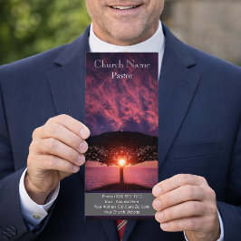 Publicitaria Tarjeta de presentación de la Iglesia Sunset Ocean