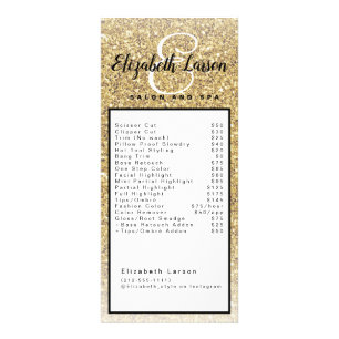 Publicitaria Tarjeta de presentación para salón de belleza y ma