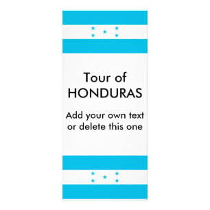 Publicitaria Tarjeta de rack con bandera de Honduras