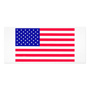 Publicitaria Tarjeta de rack de bandera estadounidense USA
