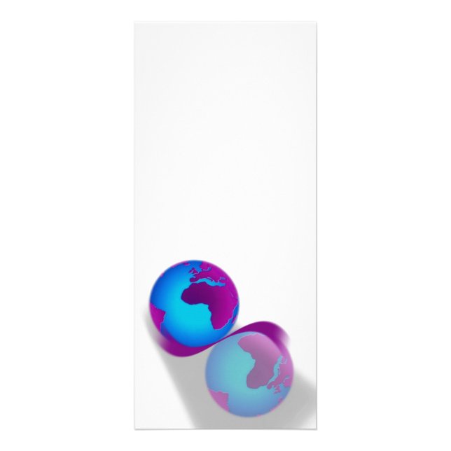 Publicitaria Tarjeta de rack de Globe (Frente)