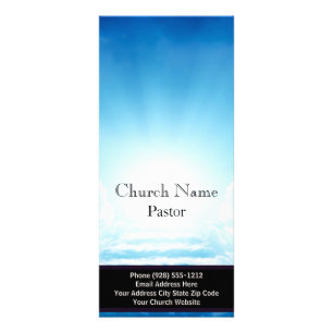 Publicitaria Tarjeta de rack de la iglesia Blue Sky Stairs, tar