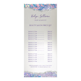 Publicitaria Tarjeta de rack de lista de precios de secuenciaci