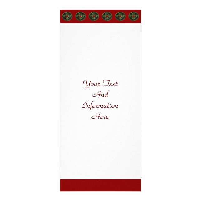 Publicitaria Tarjeta de rack de monedas chinas (Frente)