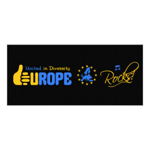 Publicitaria Tarjeta de rack Europe Rocks!