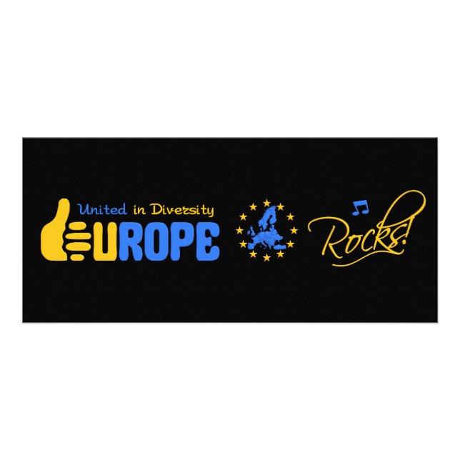 Publicitaria Tarjeta de rack Europe Rocks! (Frente)