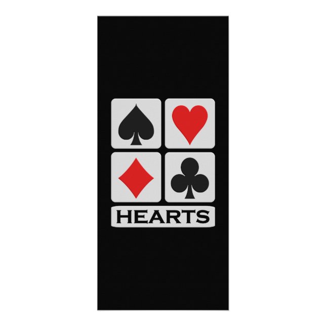 Publicitaria Tarjeta de rack Hearts (Frente)