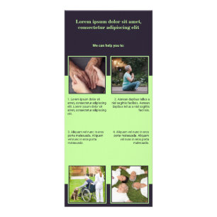 Publicitaria Tarjeta de rack Senior Home Care Services