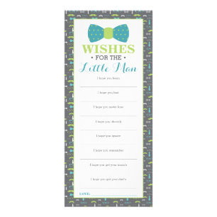 Publicitaria Tarjeta de saludos, Baby Shower, pequeño hombre, p