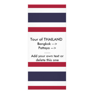 Publicitaria Tarjeta de Soporte con Bandera de Tailandia